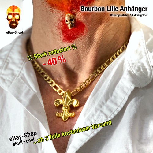 Bourbon lilie anhänger - bourbon,