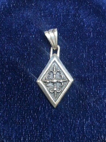 Gothic anhänger raute 925er - anhänger,