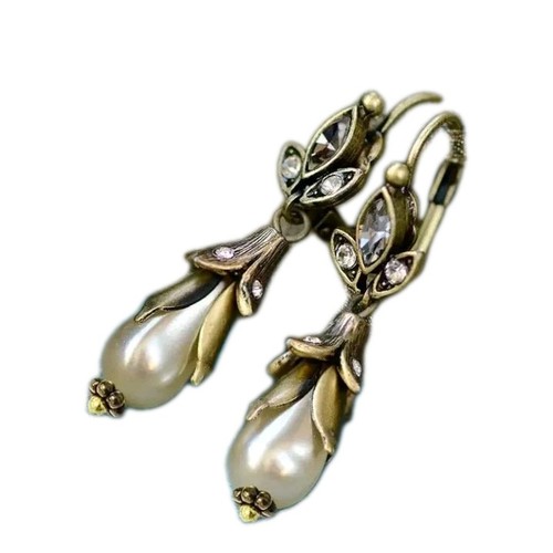 Goldene retro blumen - retro,
