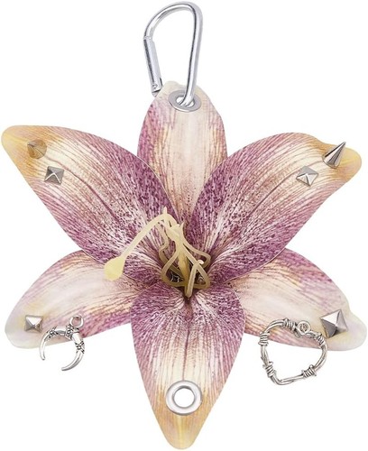 Taschenanhänger lilienblüte - taschenanhänger,