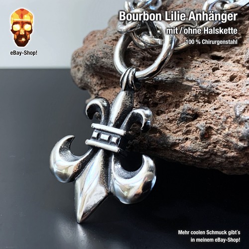Bourbon lilie anhänger herren - anhänger,