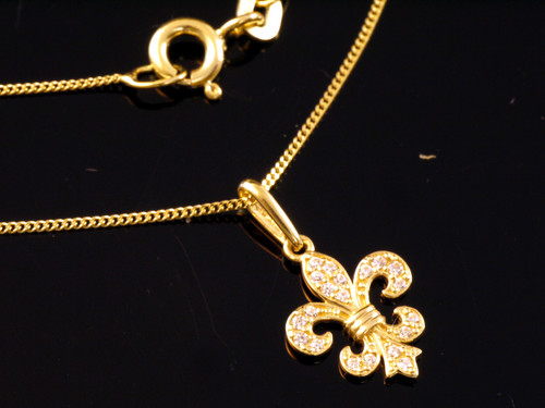 333 goldkette mit - 333,