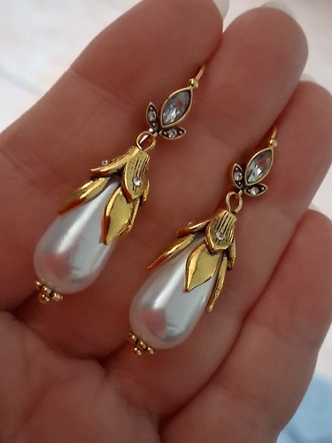 Vintage blumen kunstperle - blumen,