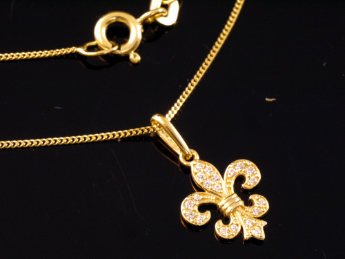 333 goldkette mit - 333,
