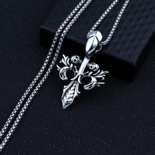 Halskette lilie metall - halskette,